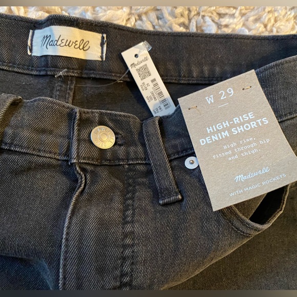 Madewell High Rise Denim Shorts Lunar Wash Fair Trade Certified - Picture 2 of 6